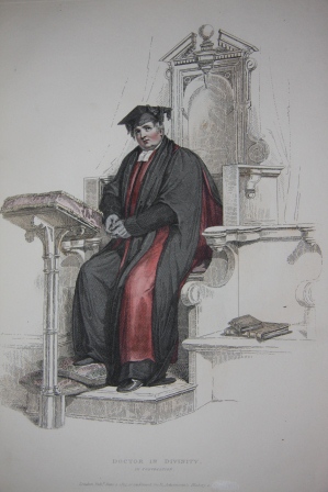 The Costume of the University of Oxford, Illustrated by a Series of Engravings from Original Drawings by Thomas Uwins. To which is prefixed a brief account of the members and officers of that university
