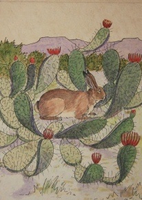 [Manuscript] The Adventures of Little Jack Rabbit, [together with] a specification letter by author and note from publisher relating thereto; Based on nature and the actual habis of the Jack Rabbit. Scenes and surroundings are those under which the Jack Rabbit actually lives. Not a nature fake but a