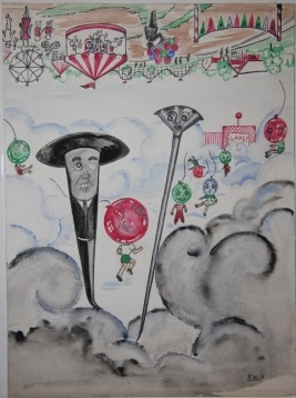 Untitled [The Adventure of the Balloons in Upside Down Land]
