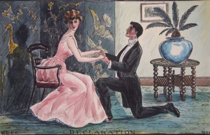 Album of Original Watercolor and Ink Designs for Calendars from 1903 to 1907; Satan's Calendar. Life's Journey Calendar. Expectation's Calendar. Young Herchard Calendar