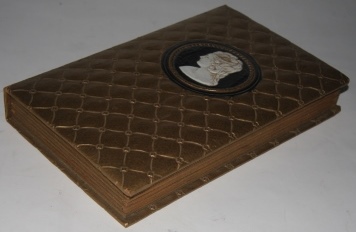 [Faux Book] Candy Box with Cameo Medallion, Cushioned Boards, and Gilt Edges