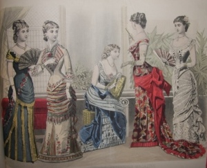Album of Twenty-Nine Folding Color Fashion Plates from Les Modes Parisiennes Peterson's Magazine