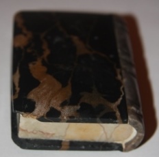[Faux Book] Near Miniature Stone Book Made of Three Types of Marble