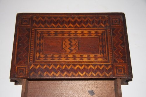 [Faux Book] Box with Intricate Marquetry Inlay Work