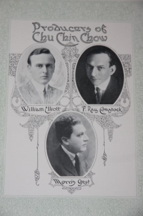 William Elliott, F. Ray Comstock and Morris Gest present Chu Chin Chow. A Musical Tale of the East. Souvenir and Story of the Play; Told by Oscar Asche set to music by Frederic Norton and staged by E. Lyall Swete