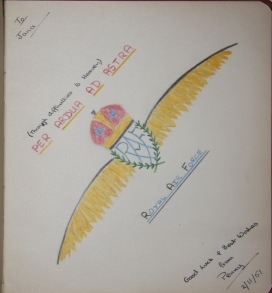 Friendship Album of Jana Vasatova, containing four pages with color illustrations or decoration