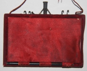 [Dance Card or Carnet du Bal] Metal Cover with Design of Grill and Rubble
