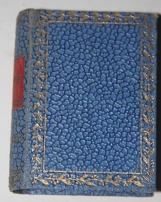 [Faux Books] Deskset Set of Four Faux Books, All with a Full Faux Morocco Binding, and Fitting onto a Matching Inclined Bookshelf