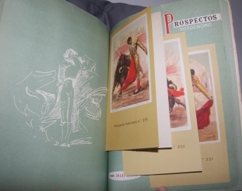 Catalogo de propagana taurina 1961. Imprenta-Litografia Ortega Valencia-Espana. Catalogo Muestrario. Carteles, Cartelitos, Cabeceras, Prospectos, Billetes