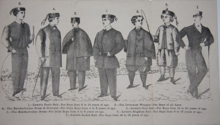 Flyer for Lewis & Company, Liverpool, manufacturer of boys' clothing