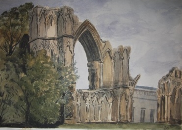 Outstanding Album of 118 Original Watercolors and Sketches by Several Hands