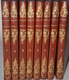 Le Plutarque Francais, Vies des Hommes et Femmes Illustres de la France, Ave Leurs Portraits en pied; publi par Ed. Mennechet. (8 Volumes)