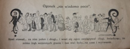 Ogonki Wojenne z czasw okupacji [Lines during the War of Occupation]; Poswiecone ostatniemu z ogonka