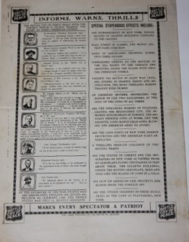 [Advertising Broadside/Brochure] The Battle Cry of Peace; 