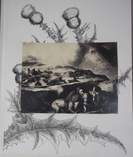 Album with Outstanding Pen-and-Ink Artwork Worked Around Albumen Prints of Artworks