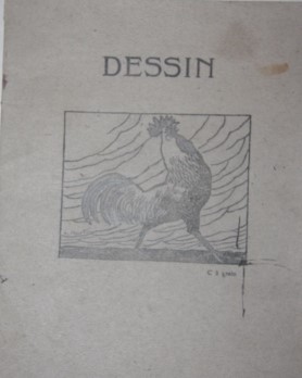 Album of Nine Original Pen-and-Ink Cartoons Depicting Life at a Vichy France Prison Camp for Political Prisoners