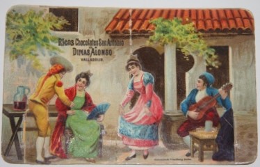 Ricos Chocolates San Antonia -- Dimas Alonso, Valladolid -- Pop-Out Trade Card