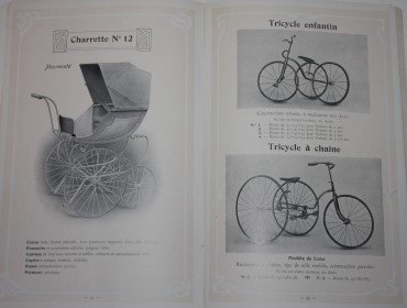 [Trade Catalogue] Voitures de Luxe pour Enfants; Manufacture de Voitures d'Enfants. Charrettes -- Tricycles. Voitures pour Malades