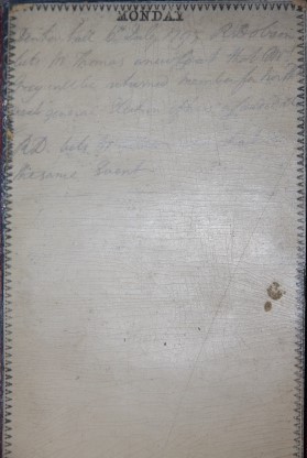 Full Morocco Late 18th Century Daily Notebook and Slipcase