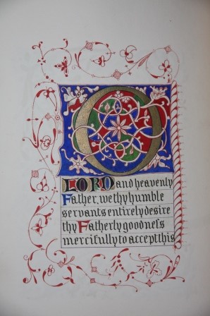 [Illuminated Manuscript] The Order of the administration of the Lord's Supper or Holy Communion