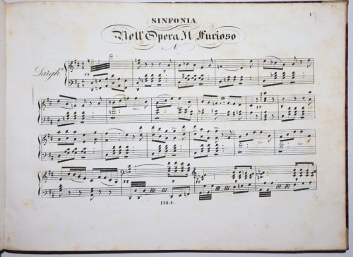 Il Furioso. Opera in due atti. Musica di G. Donizetti ridotta per Piano-Forte [Il Furioso di Santa Domingo]