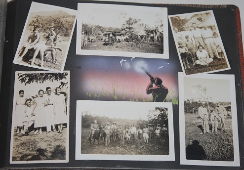Filipino Photo Album with Original Watercolors Decorating Every Leaf