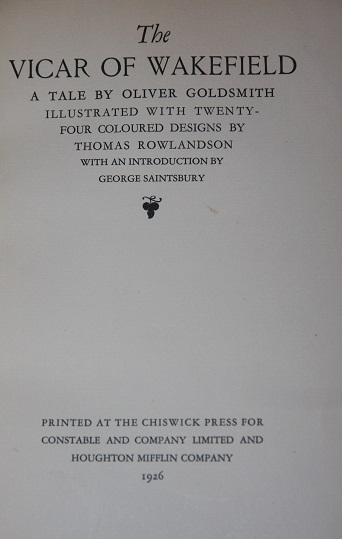The Vicar of Wakefield