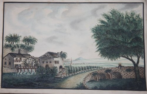 Album of Watercolors of Verdun by an English Prisoner-of-War during the Napoleonic Wars