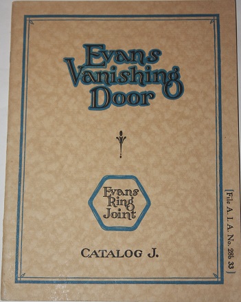 Evans Vanishing Door. Evans Ring Joint. Catalog J.; 