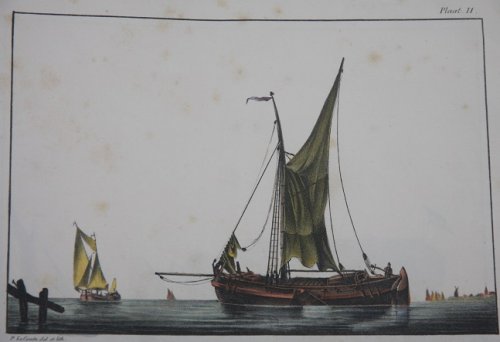 Afbeeldingen van Schepen en Vaartuigen, in Verschillende Bewegingen