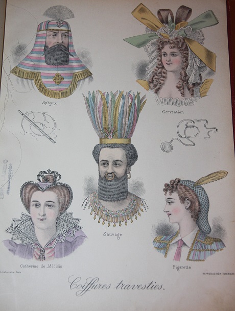 Album de Coiffures Travesties Premiere Serie. Modeles de la Coiffure Francaise Illustree 1889 - 1898
