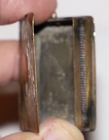 [Faux Book] Brass Match and Stamp Box