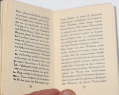 ber die Weiber. Psychologische Bemerkungen