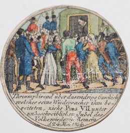 Gedenk-Medaille ter eere van zijne heiligheid Paus Pius den VII