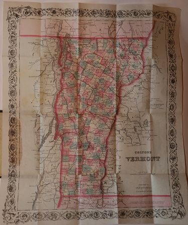 Colton's Map of Vermont