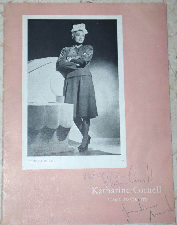 [Inscribed] Katharine Cornell as Rose Burke; Katharine Cornell Stage Portraits
