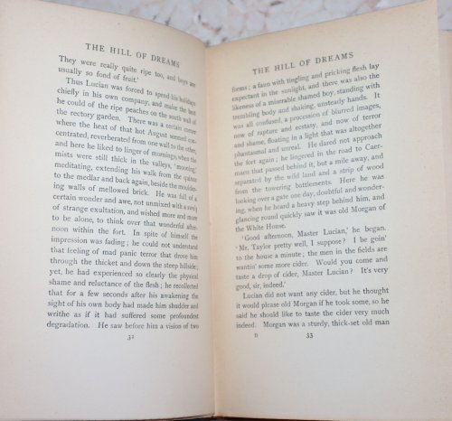 [Inscribed] The Hill of Dreams