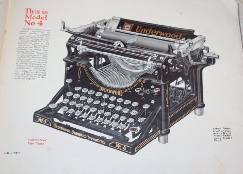 [Trade Catalogue] Underwood Typewriters. Rebuilt by