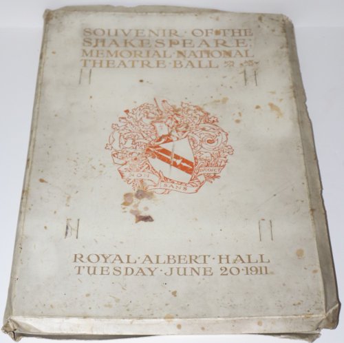Souvenir of the Shakespeare Memorial Theatre Ball. Royal Albert Hall. Tuesday June 20, 1911