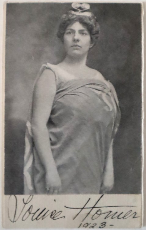 Autograph of American Contralto Louise Homer, dated 1923
