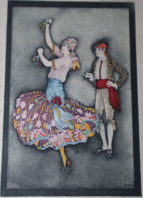 Five Hand-Painted Facsimile Jenny Harbour Prints