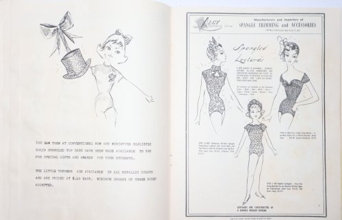 Algy Trimming Co., Inc. Spangled Leotards - Spangled Hats - Theatrical Fabrics - Trimmings & Accessories 1957