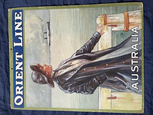 ORIENT LINE TO AUSTRALIA ADVERTISING POSTER [35x45cms]
