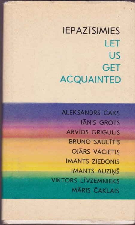 Iepazisimies Let Us Get Acquainted Nine Soviet Latvian Poets