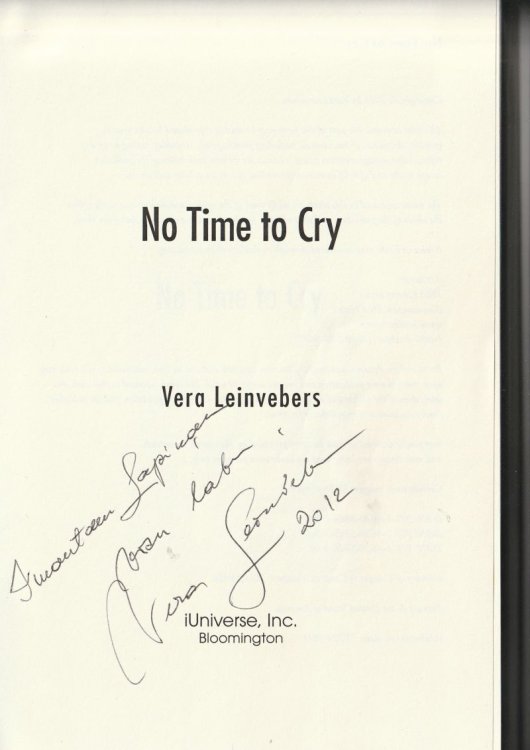 No Time to Cry