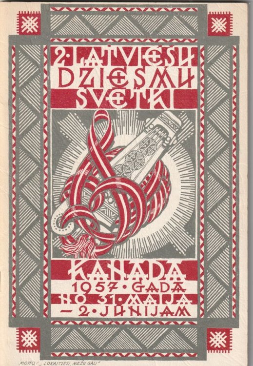 Kanadas latviesu 2. dziesmu svetku programma : Toronto, 1957. no 31. maija-2. Junijam