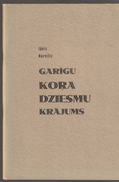 Garigu Kora Dziesmu Krajums (Notis)
