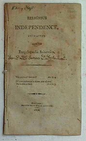 RELIGIOUS INDEPENDENCE - EXTRACTED FROM THE ENCYCLOPAEDIA BRITANNICA