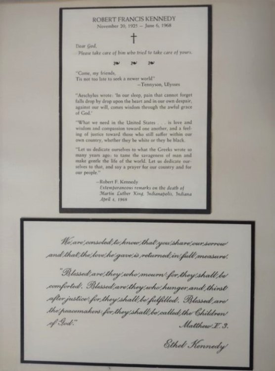 ROBERT F. KENNEDY Memorial Cards w/black borders