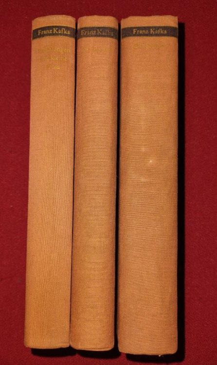 Gesammelte Schriften -- Bd 1. Erzahlungen und Kleine Prosa; Bd 3. Der Prozess - Roman; Bd 4. Das Schloss - Roman [Three volumes]